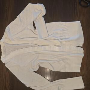 LOFT White Women's Button-Up Cardigan Sweater Size Large